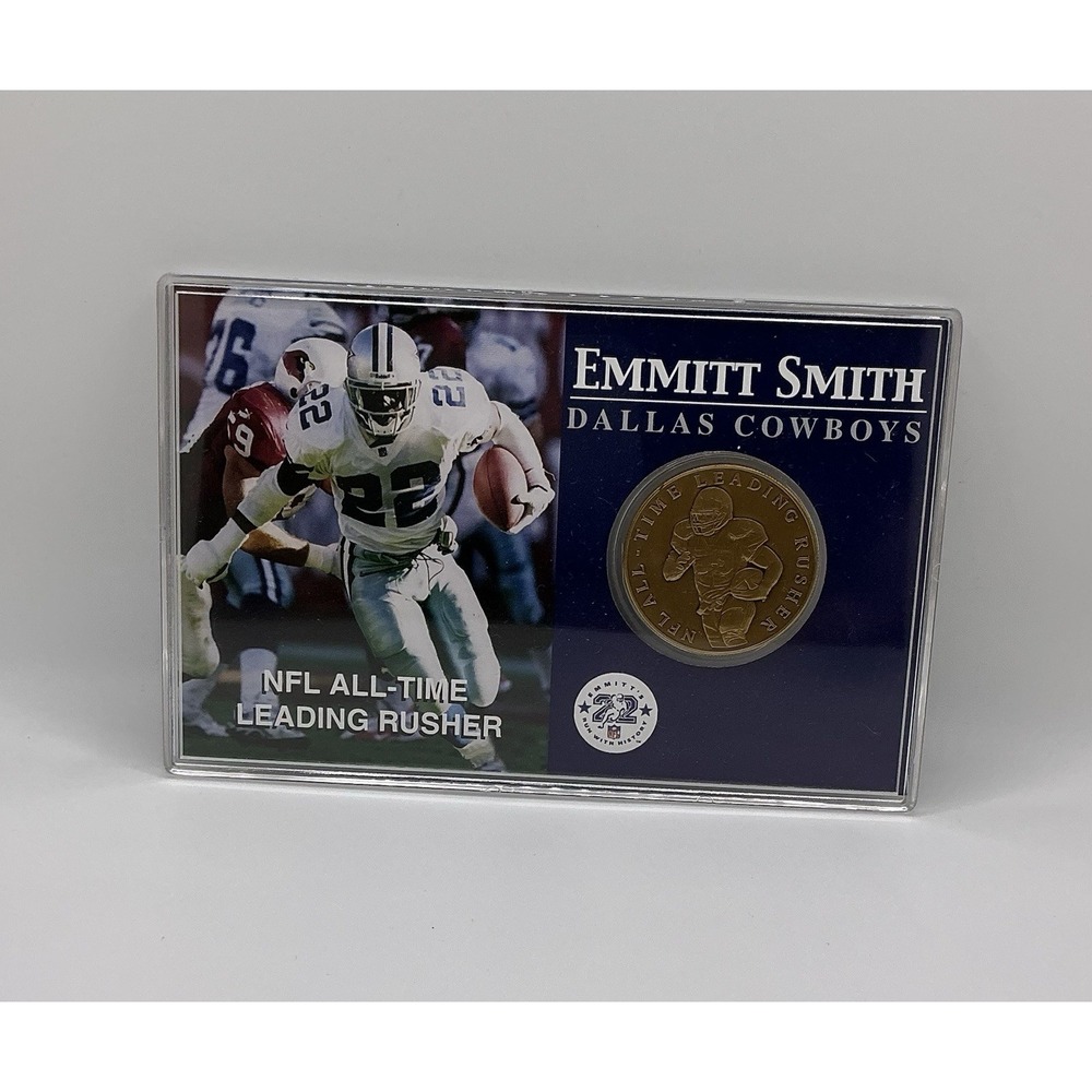 Emmitt Smith Dallas Cowboys Highland Mint Bronze Coin Limited Edition